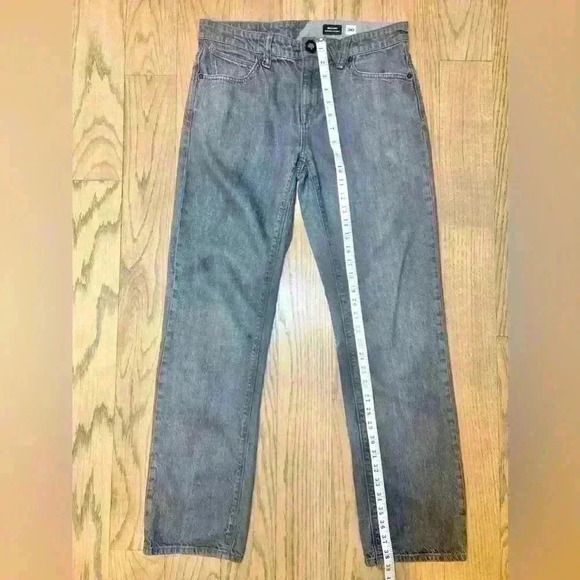 Volcom Men’s Solver Modern Straight Denim Jeans in Dark Gray Size 30 - Picture 10 of 12